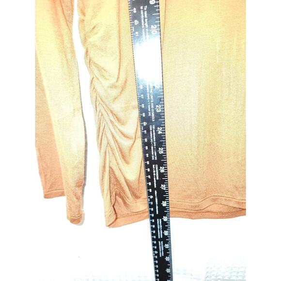 Sonoma Maternity Womens Tshirt Size Med Brown Long Sleeve Full Belly Coverage - Picture 5 of 8